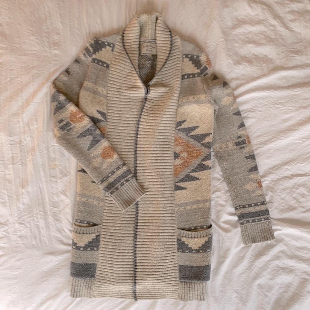 Lucky Brand Printed Cardigan
